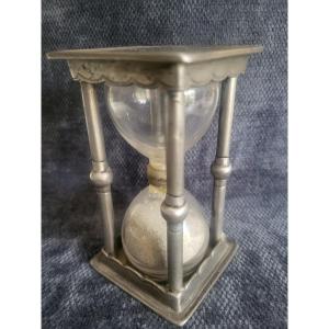 Pewter Hourglass, Late 18th Century, H11cm