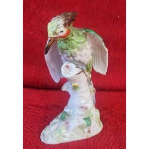 Perroquet  porcelaine de Locre Paris  époque XIXe 