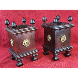 Paire de caisses à fleurs  époque  Louis Philippe XIXe siècle 