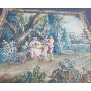 Manufacture  Royale  d 'Aubusson  tapisserie carton de Huet époque  XVIII e  223X238 cm