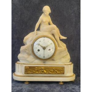 Marble And Gilt Bronze Clock Signed Julien Beliard Louis XVI Period 18th Century