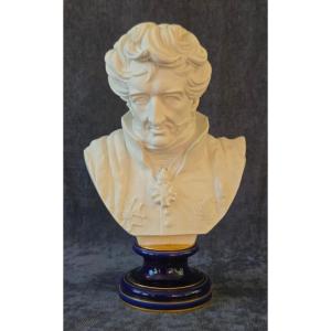 Manufacture Nationale de Sèvres  buste de Cuvier 1880 H 35cm