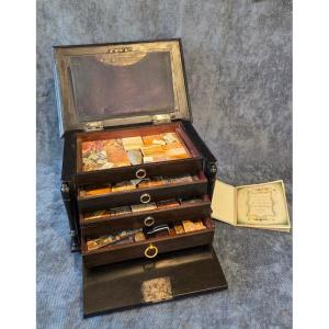 Early 19th-century Rome Marble Sample Cabinet Set