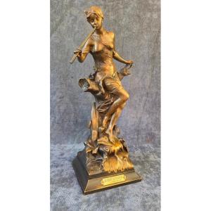 Bronze signé Édouard DROUOT 1859-1945  XX e