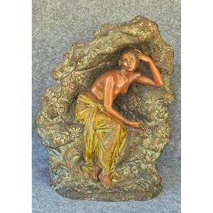 Grande Sculpture Femme 1900 signée Julien Caussé