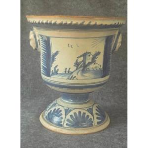 18th-century Nevers Orange Tree Vase Planter
