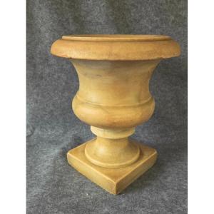19th-century White Marble Medicis Vase, H 31.3