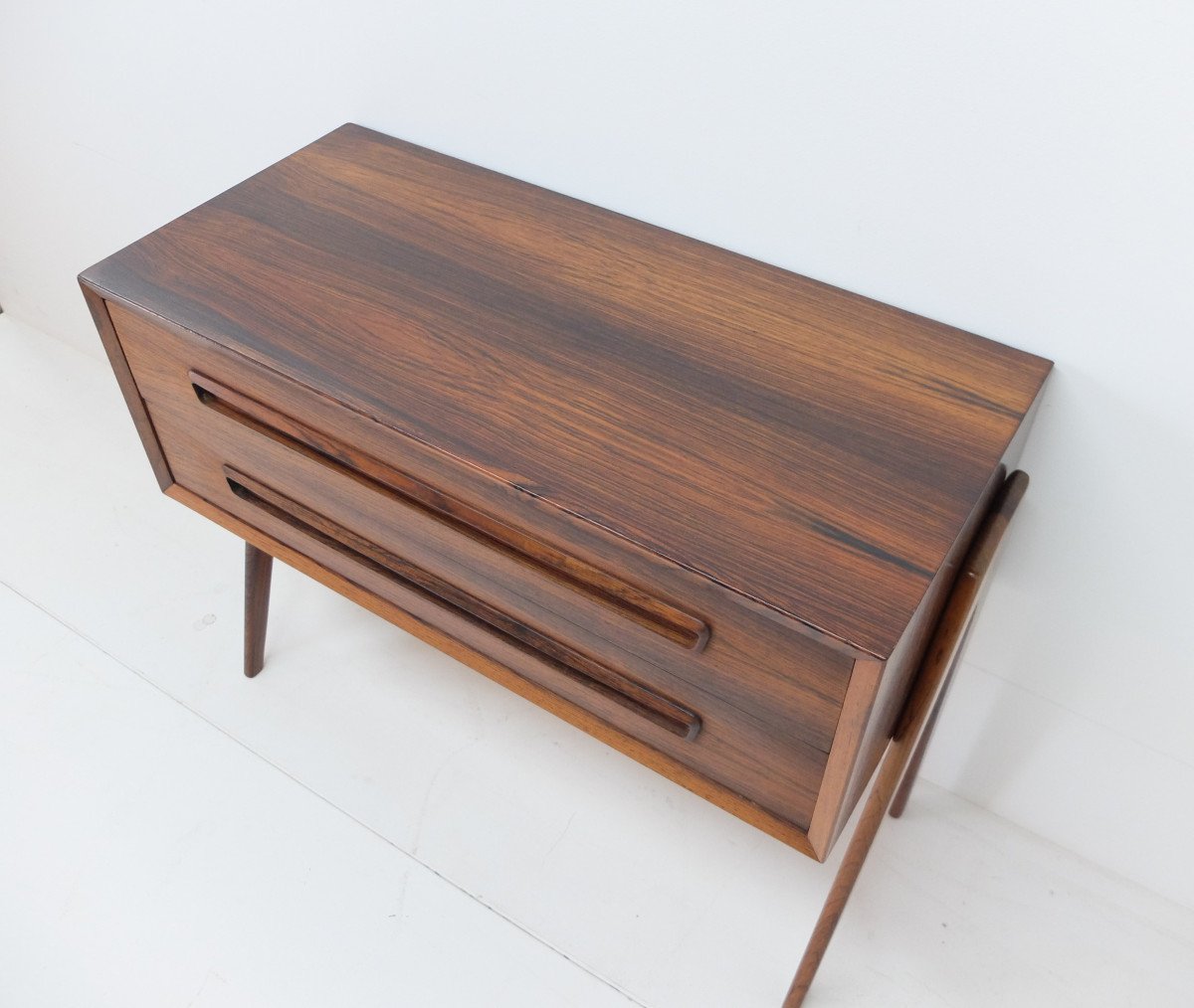 Small Scandinavian Chest Of Drawers In Rosewood, 1960s-photo-2