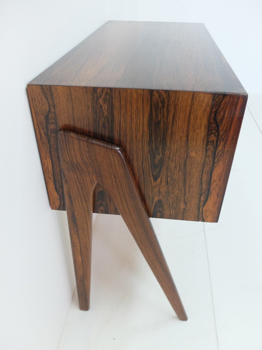 Small Scandinavian Chest Of Drawers In Rosewood, 1960s-photo-3