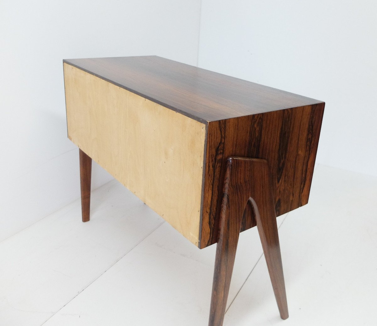 Small Scandinavian Chest Of Drawers In Rosewood, 1960s-photo-5