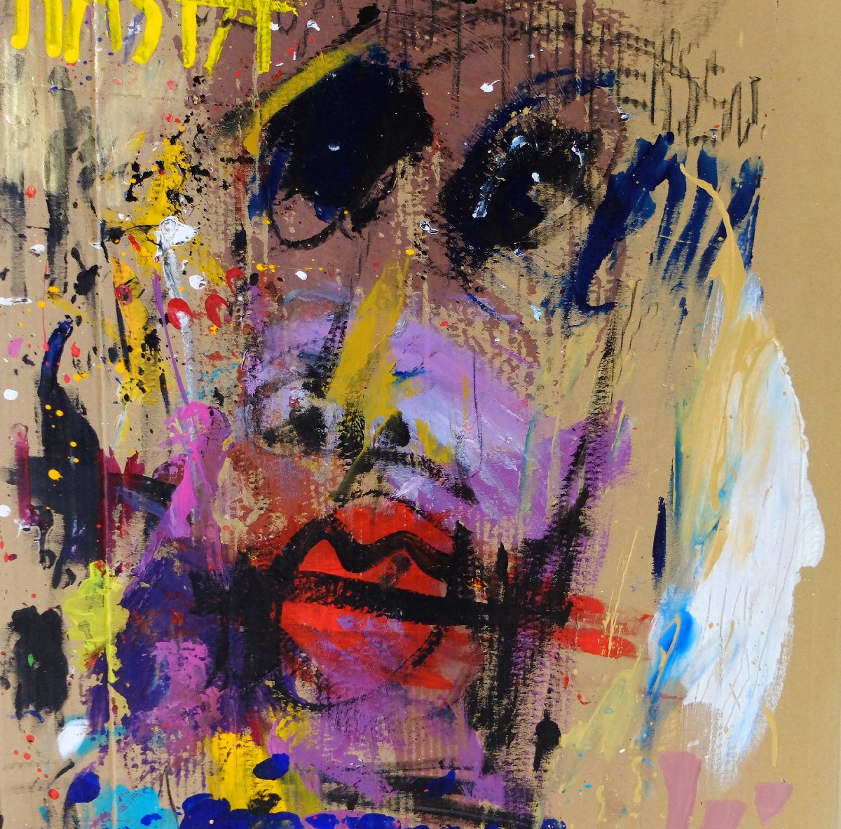 Victor Hasch (1945-2012)  technique mixte sur carton-photo-3