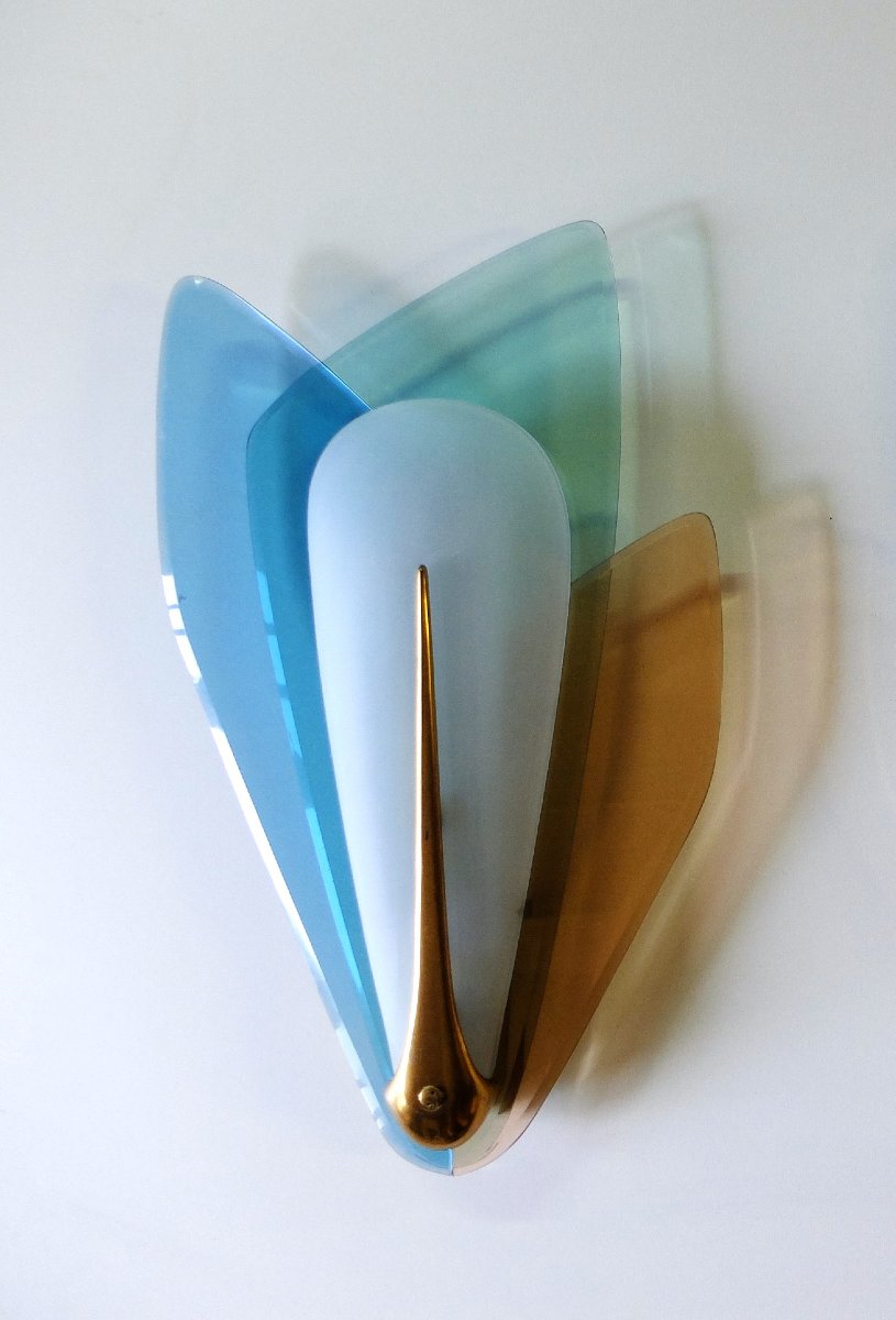 Max Ingrand (1908-1969) Pair Of Wall Lights Circa 1955, Fontana Arte-photo-2