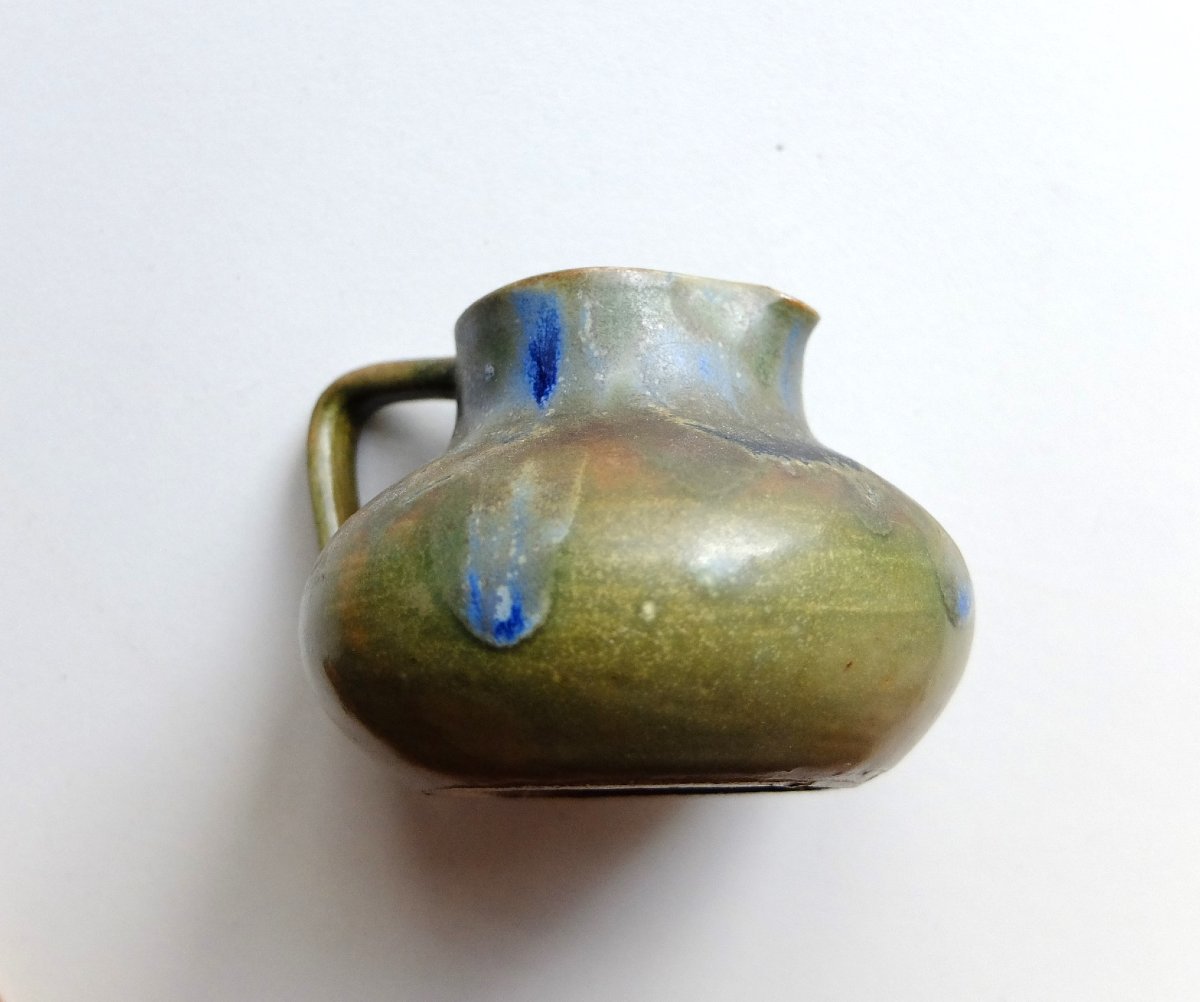 Charles Greber (1853-1935) Small Ceramic Pitcher-photo-4