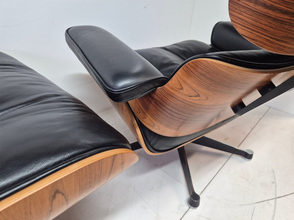 Eames Lounge Chair In Rosewood, In Perfect Condition! International Furniture-photo-4