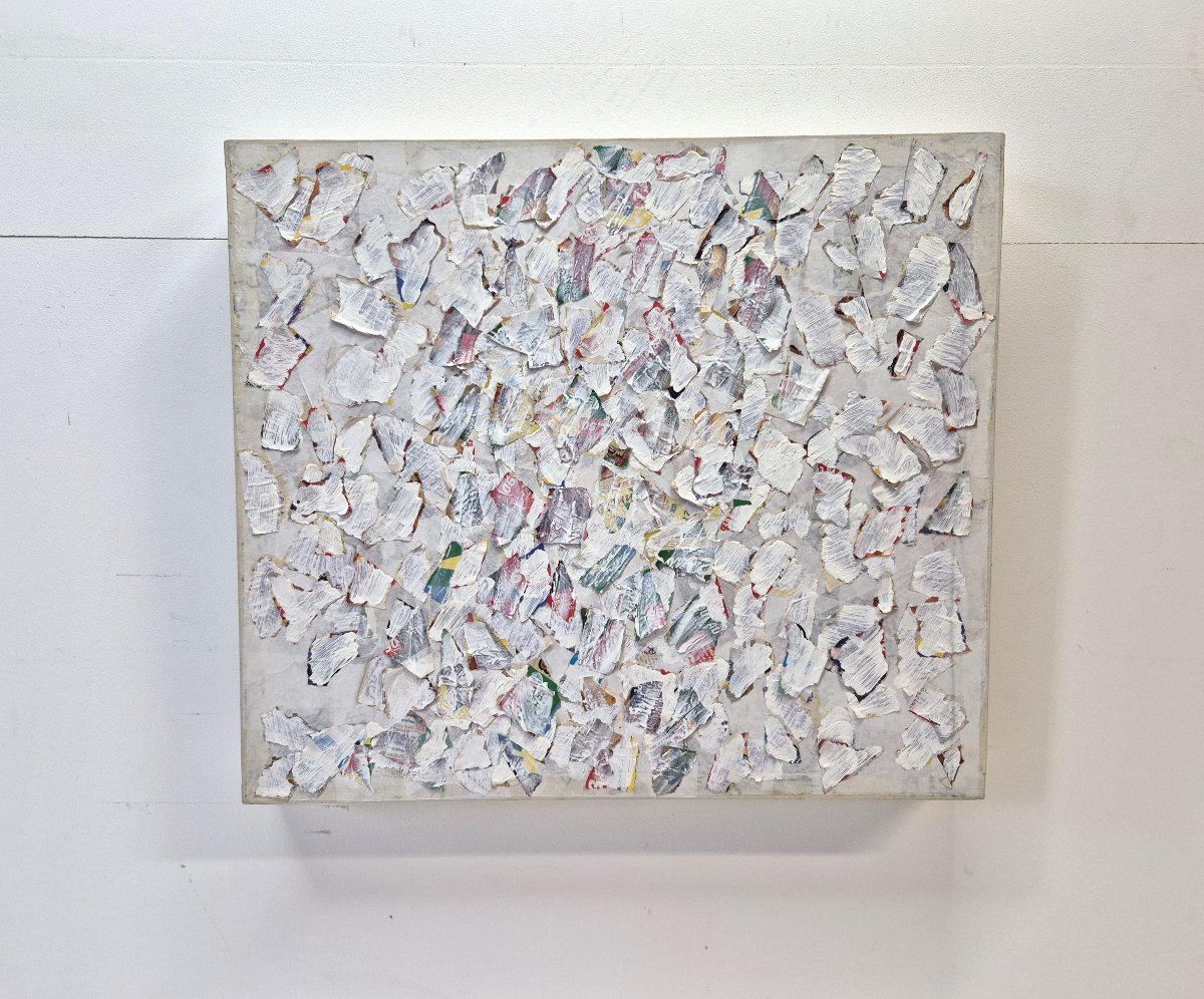 Shinjo Shigéo (1945-2014), Technique Mixte Sur Toile, Travail Japonais. -photo-2