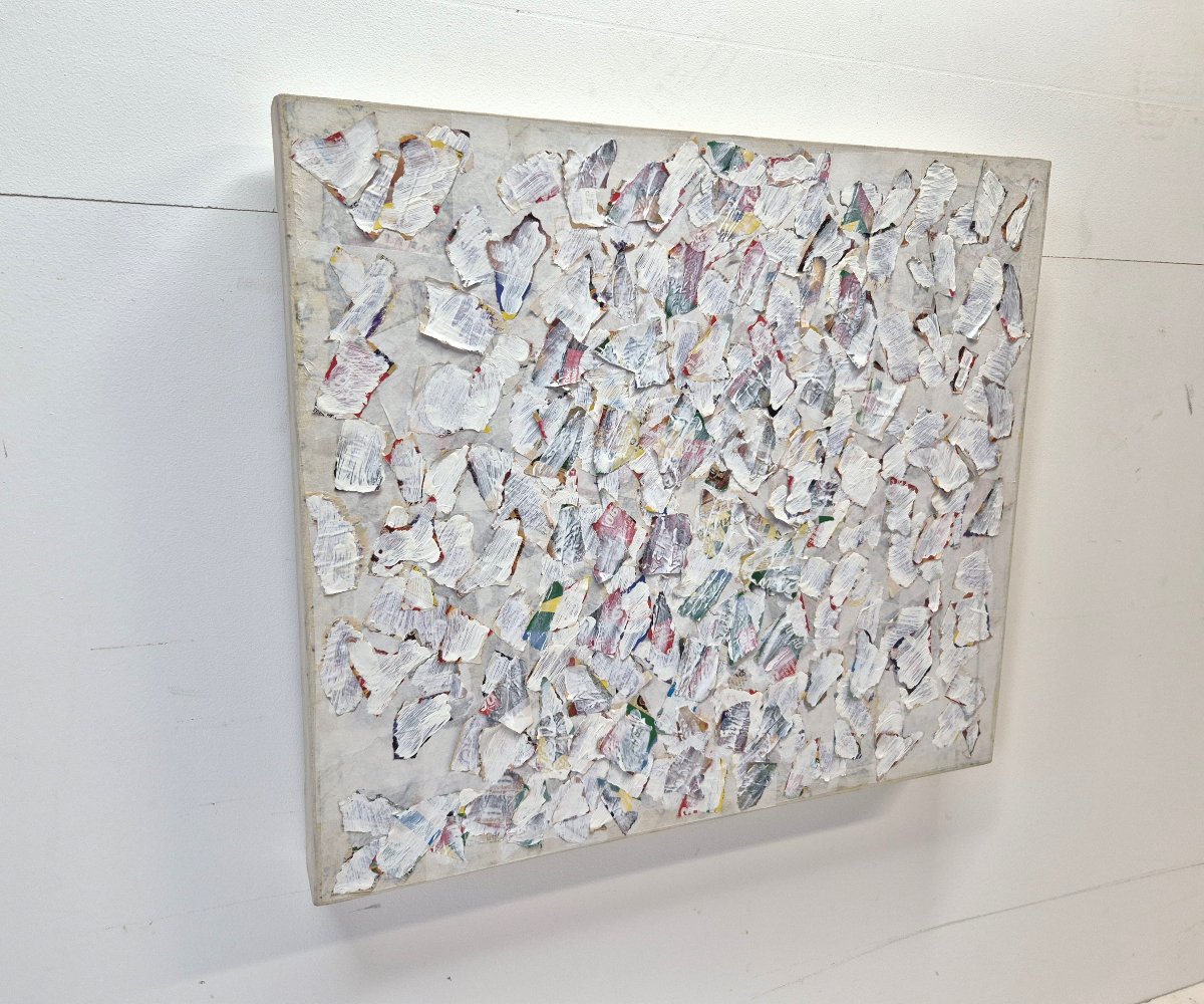 Shinjo Shigéo (1945-2014), Technique Mixte Sur Toile, Travail Japonais. -photo-3