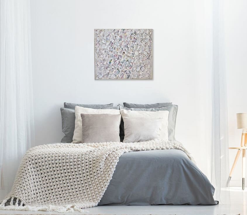 Shinjo Shigéo (1945-2014), Technique Mixte Sur Toile, Travail Japonais. -photo-1