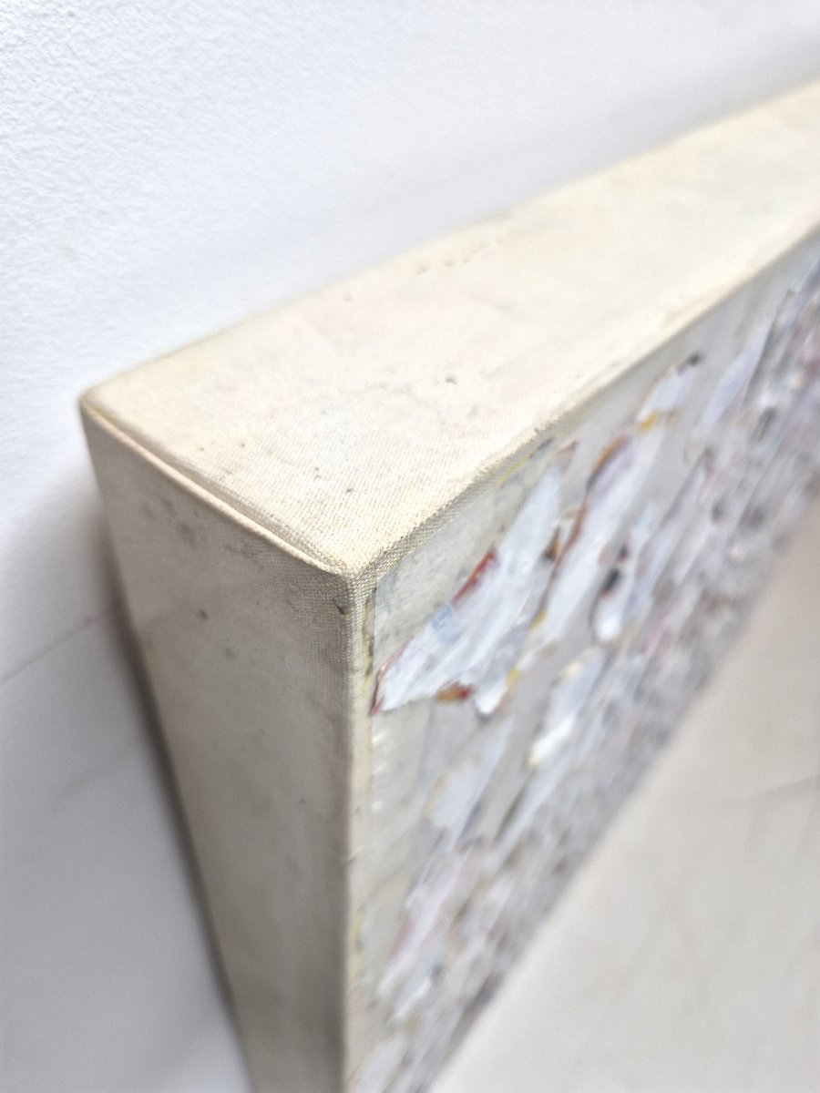 Shinjo Shigéo (1945-2014), Technique Mixte Sur Toile, Travail Japonais. -photo-2