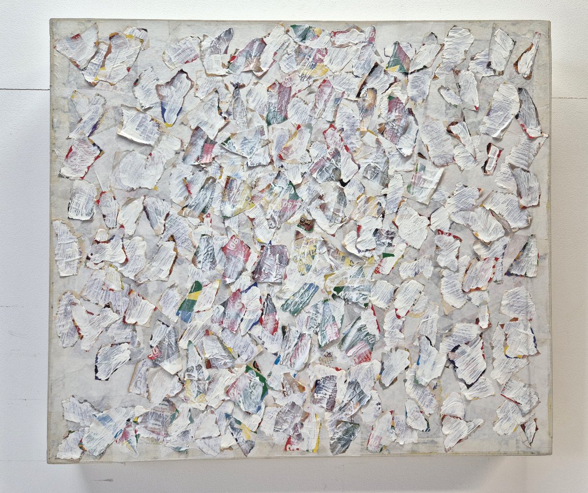 Shinjo Shigéo (1945-2014), Technique Mixte Sur Toile, Travail Japonais. -photo-5