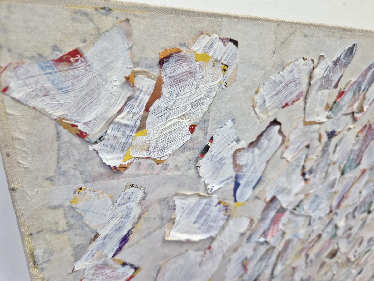 Shinjo Shigéo (1945-2014), Technique Mixte Sur Toile, Travail Japonais. -photo-7