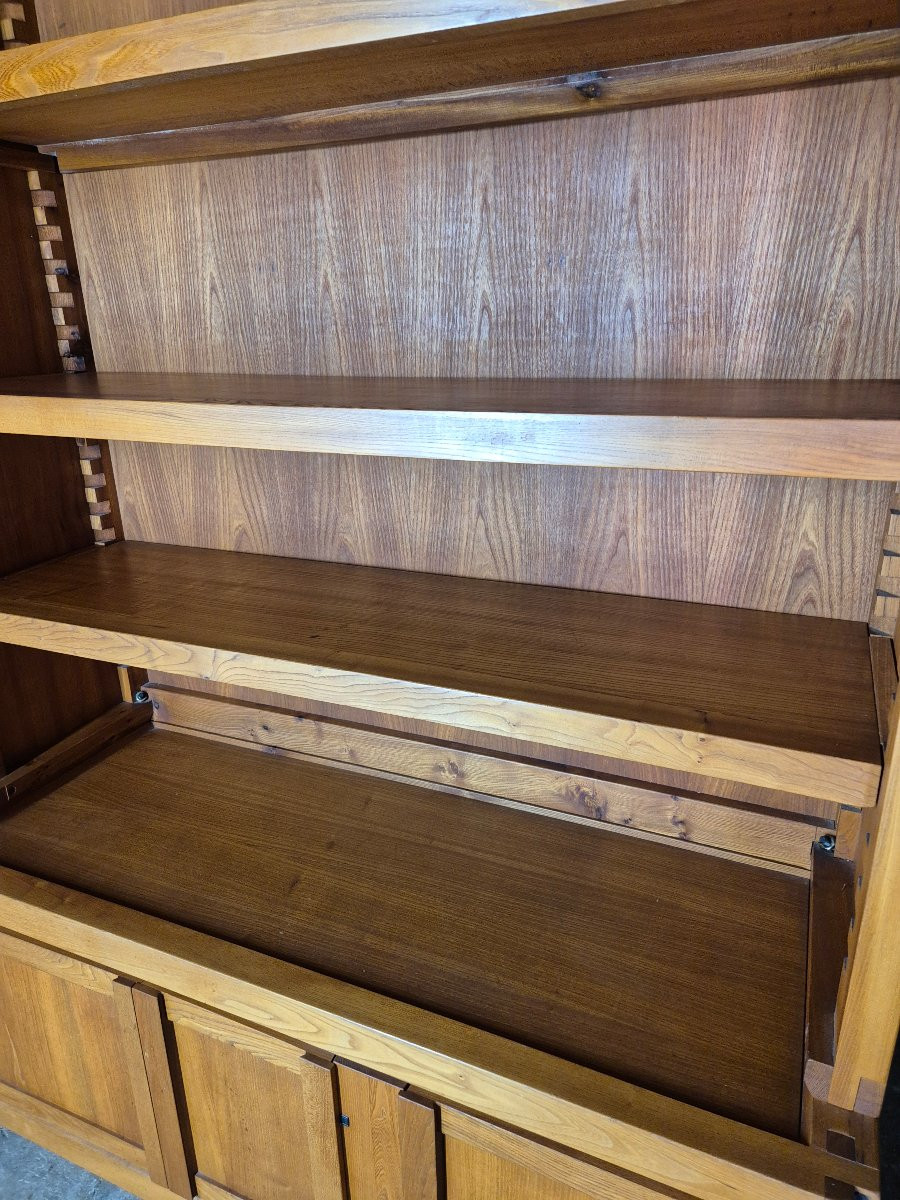 Pierre Chapo (1927- 1987), buffet B10 en orme français de 1976-photo-3