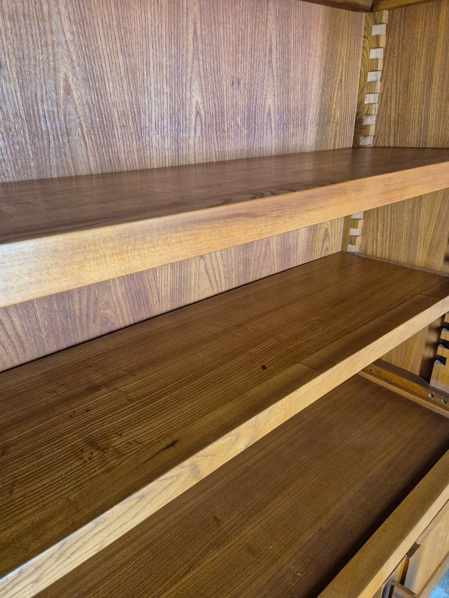 Pierre Chapo (1927- 1987), buffet B10 en orme français de 1976-photo-3