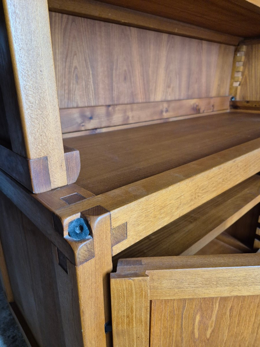 Pierre Chapo (1927- 1987), buffet B10 en orme français de 1976-photo-4