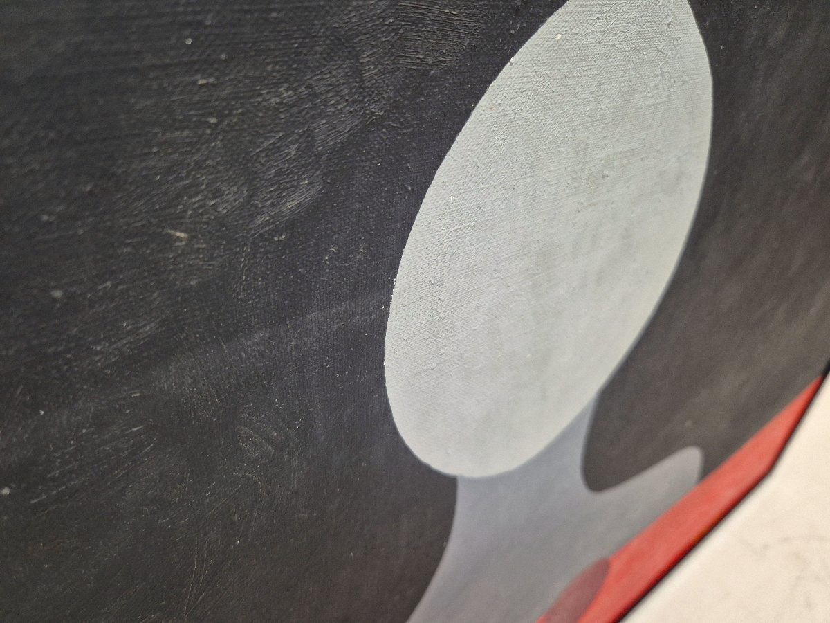 Huile sur toile signée et datée 1971, Pauli Vuorisalo (1944-2016) est un peintre Finlandais-photo-4