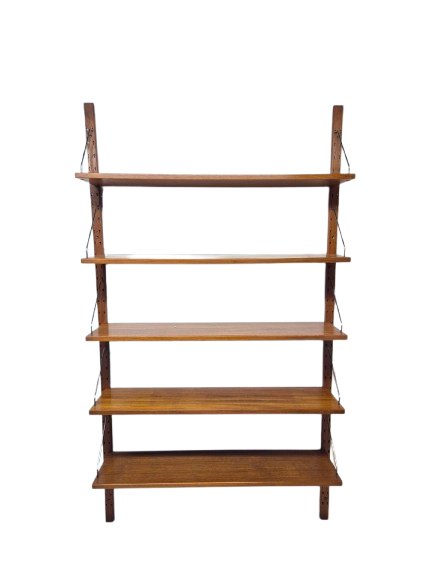Teak Shelving System, Marked Made In Denmark, 1960-photo-4