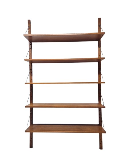 Teak Shelving System, Marked Made In Denmark, 1960