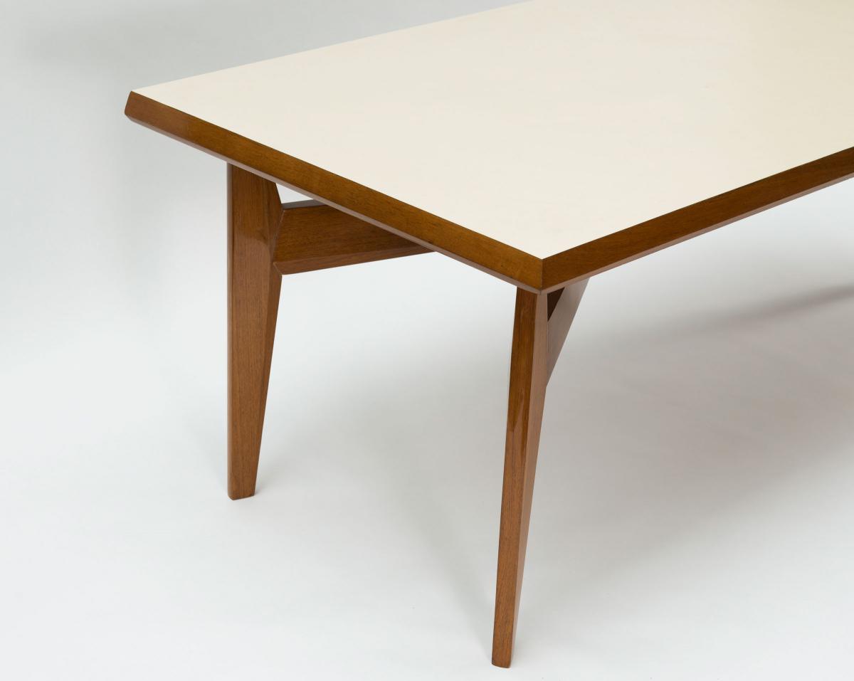 Bureau d'Architecte Vers 1960, Prouvé, Jeanneret, Perriand En Teck-photo-4