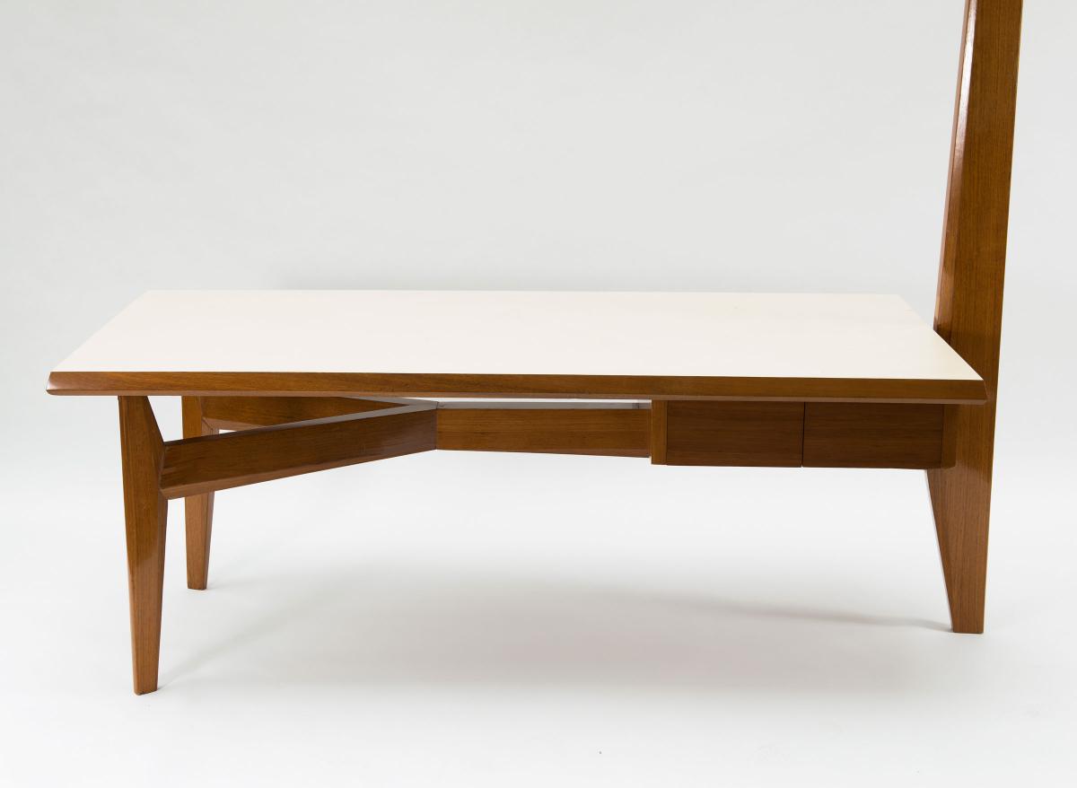 Bureau d'Architecte Vers 1960, Prouvé, Jeanneret, Perriand En Teck-photo-1