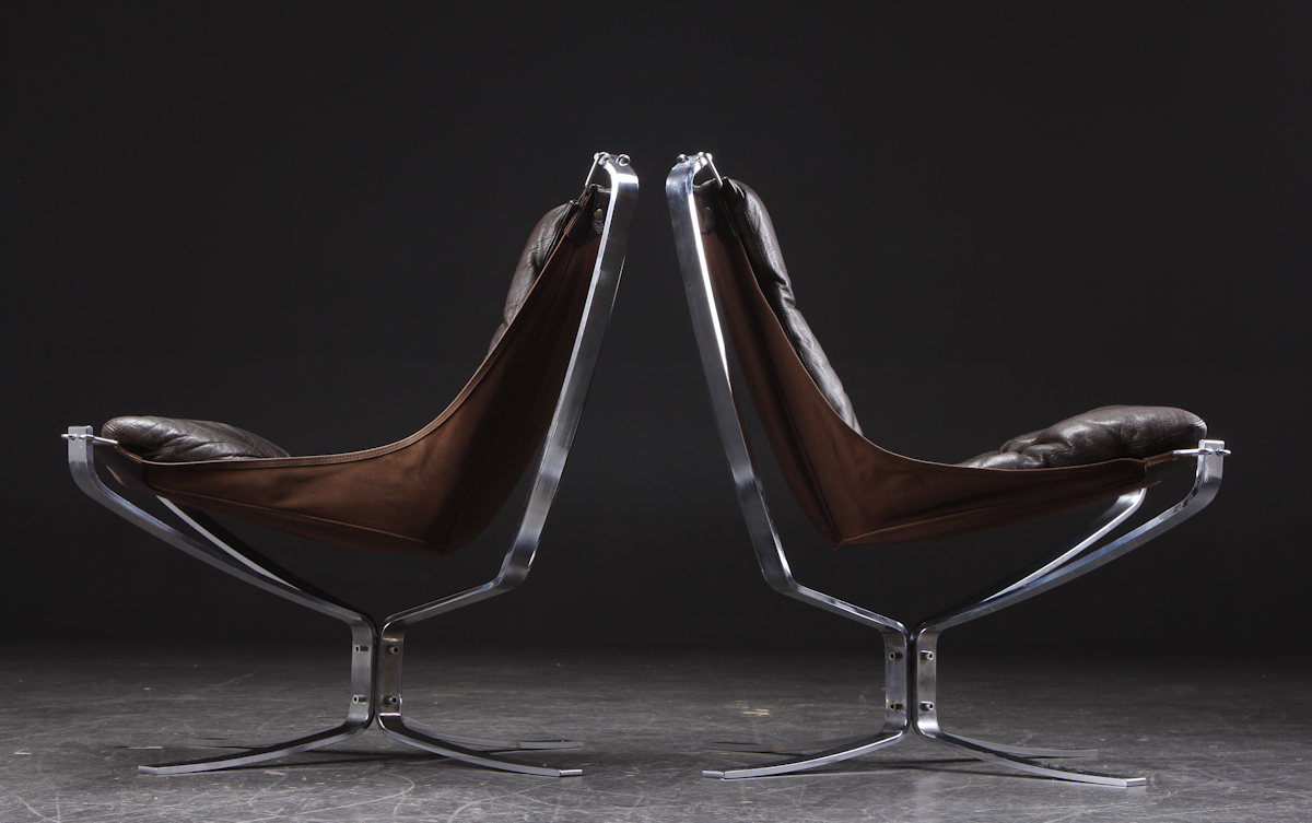 1 Paire De Falcon Chair De Sigurd Resell-photo-3