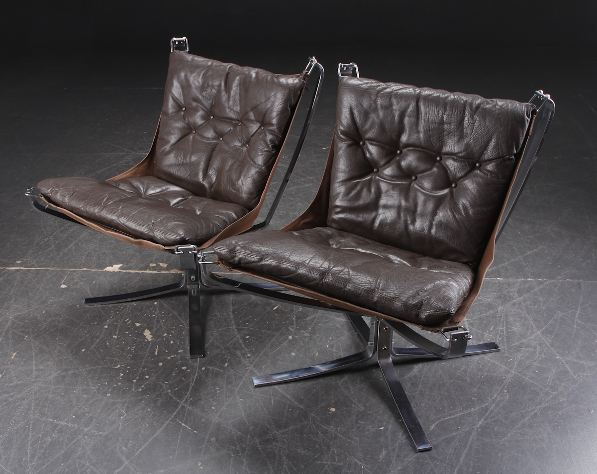 1 Paire De Falcon Chair De Sigurd Resell-photo-3