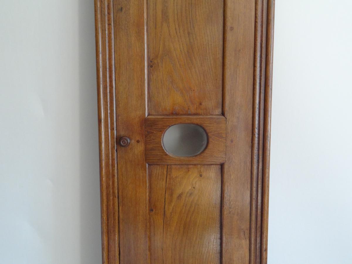 In Panel Woodwork To Wall Clock, 18th Century-photo-3