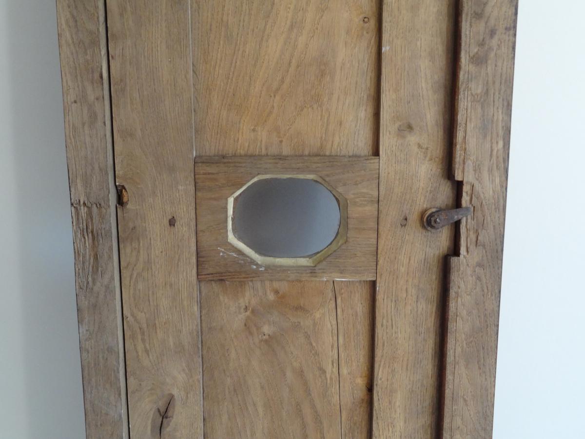In Panel Woodwork To Wall Clock, 18th Century-photo-7