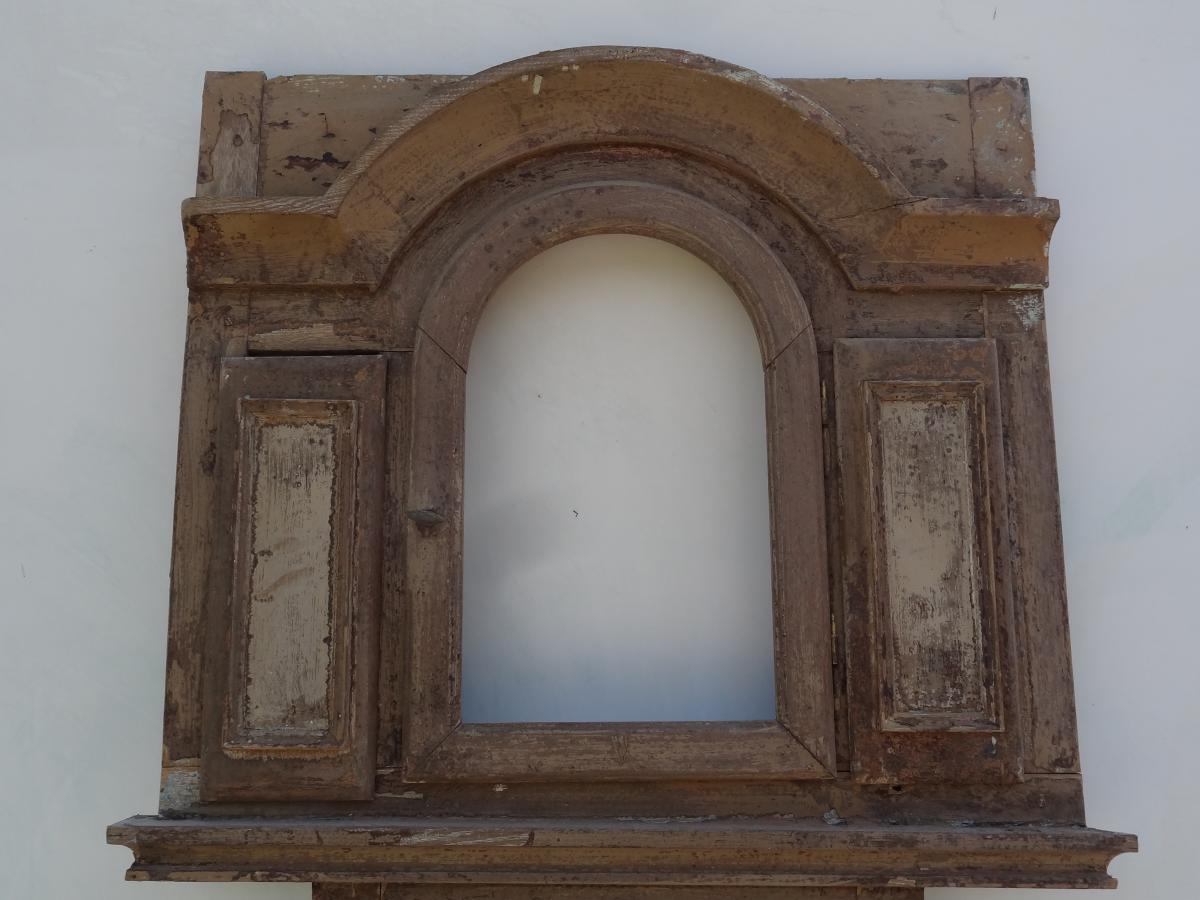 élément De Boiserie Avec Horloge Murale, 18ème Siècle-photo-2