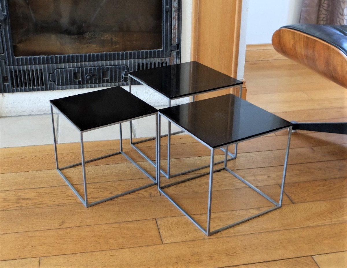 Poul Kjaerholm Nesting Tables Pk71, Kold Christensen, Circa 1965-photo-2