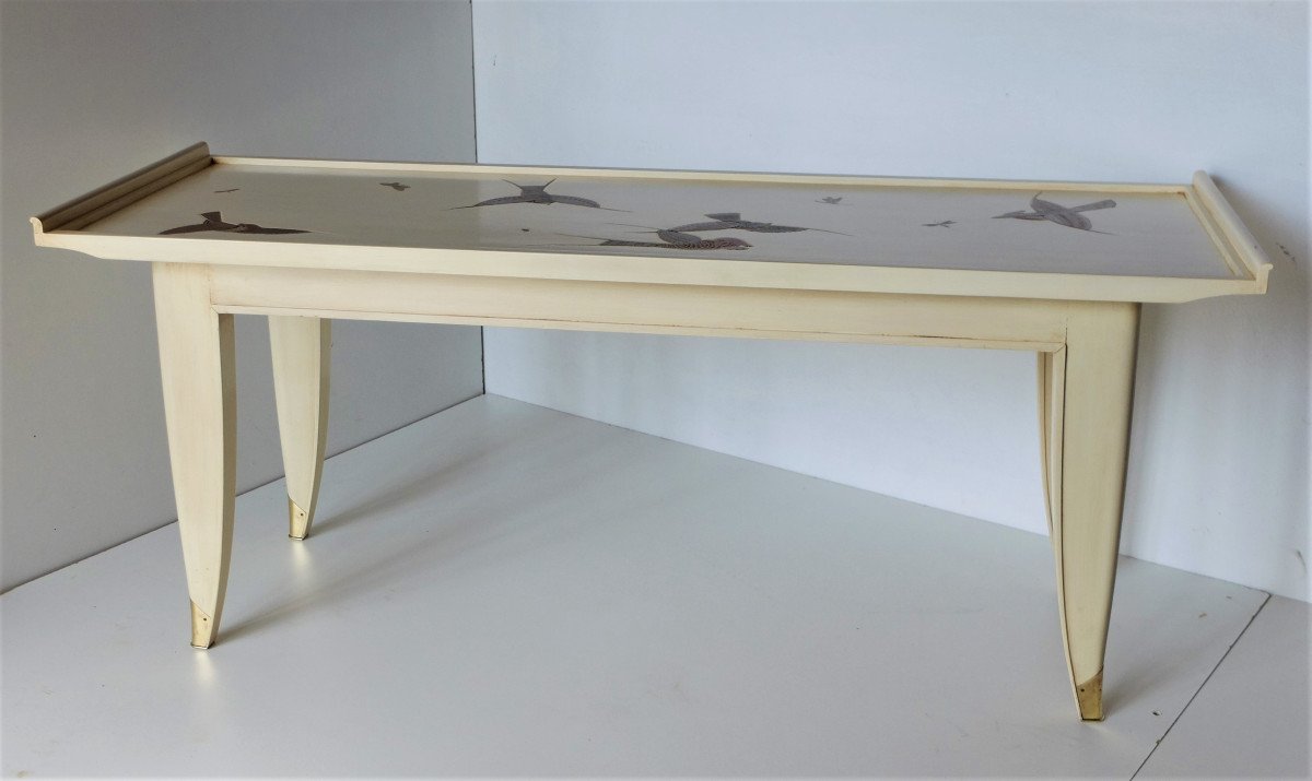 Maurice Jallot Coffee Table, Circa 1940, French Art Déco.-photo-2