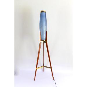 Svend Aage Holm Sorensen, Rare "rocket" Floor Lamp From 1959