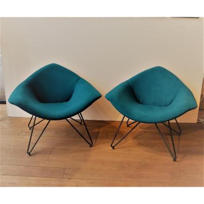 Pair Of Armchairs Italians Saporiti 1950