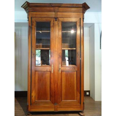 Armoire Directoire En Noyer Massif, 19ème Siècle