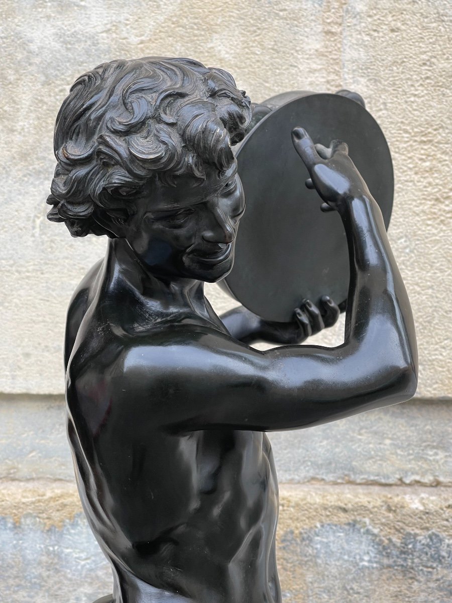 Sculpture En Bronze  " Le danseur de Saltarelle " de Sanson-photo-4