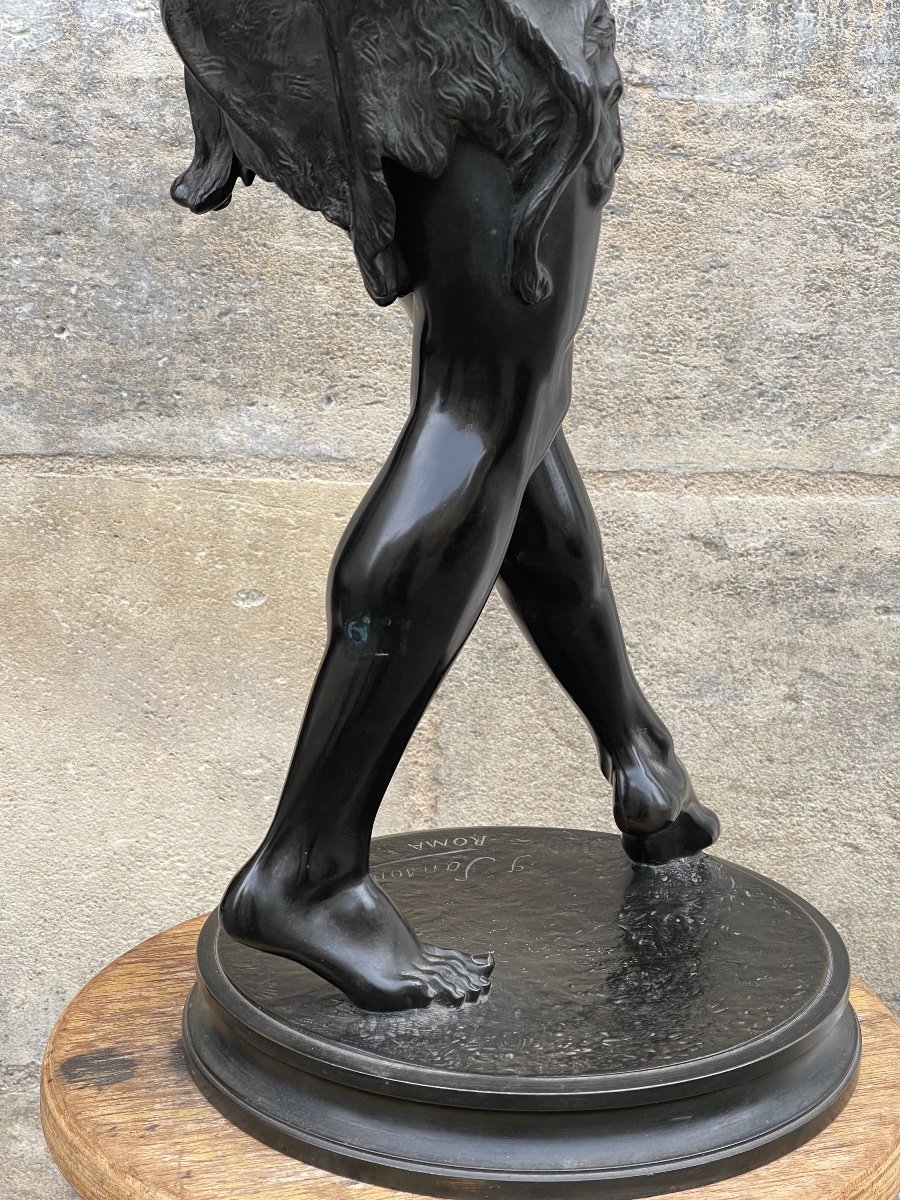 Sculpture En Bronze  " Le danseur de Saltarelle " de Sanson-photo-6