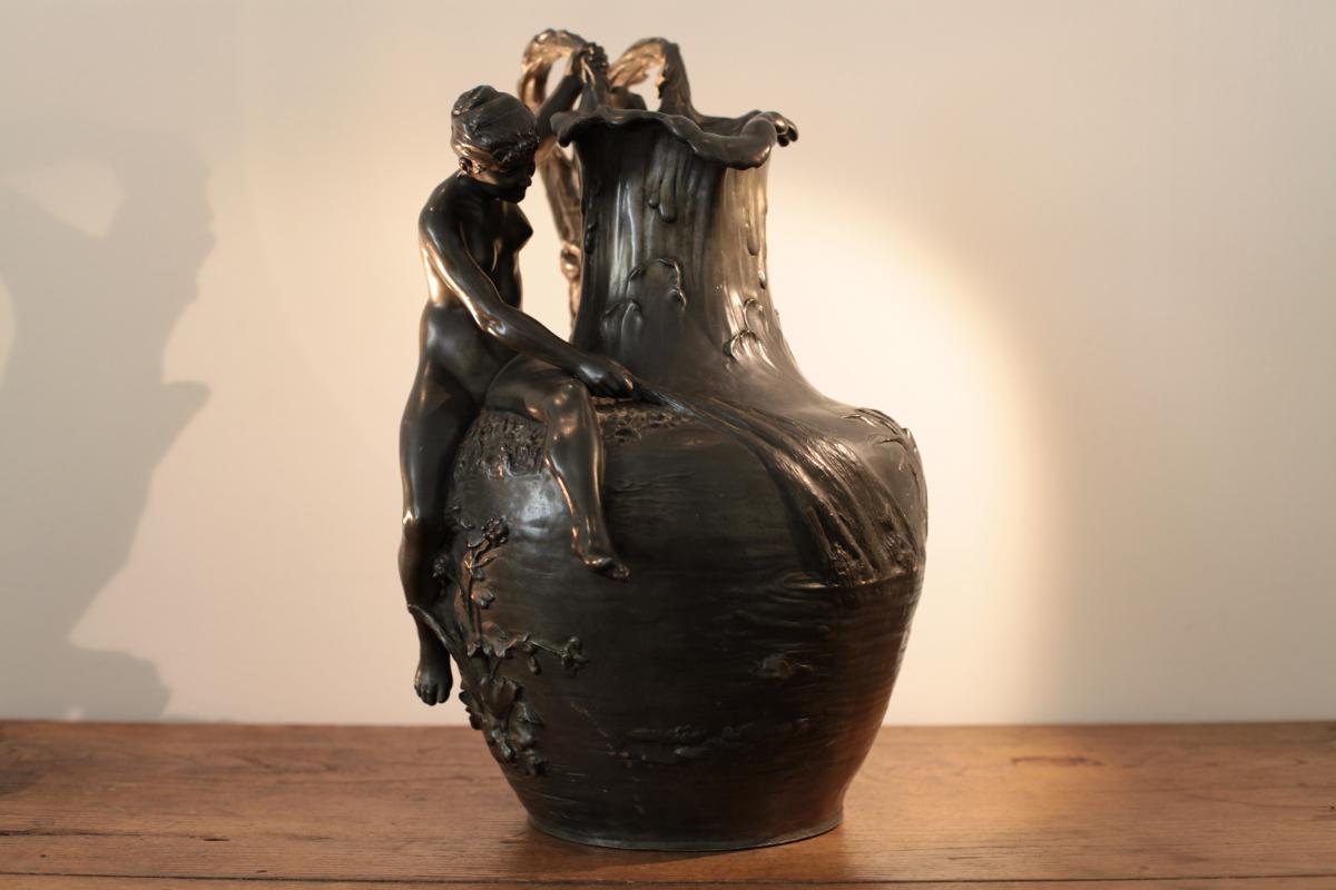 From Alexandre Vibert Vase "fisheries Au Filet"-photo-2