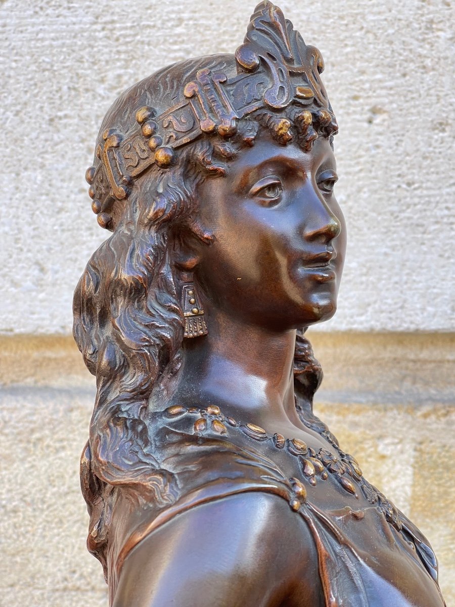 Important Bronze Sculpture "salomé" By Lévy-photo-1