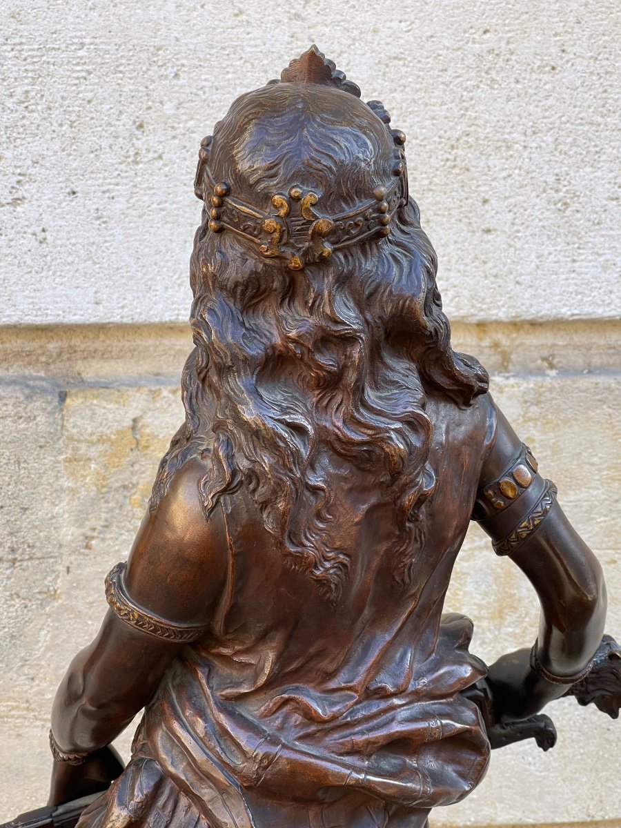 Important Bronze Sculpture "salomé" By Lévy-photo-3