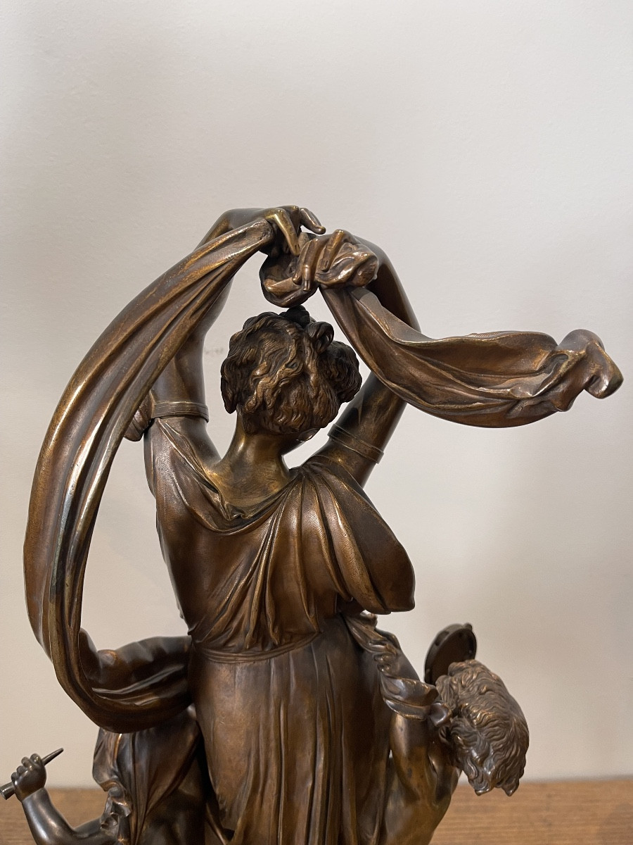 Sculpture en bronze " La Danse " de Carrier Belleuse-photo-2