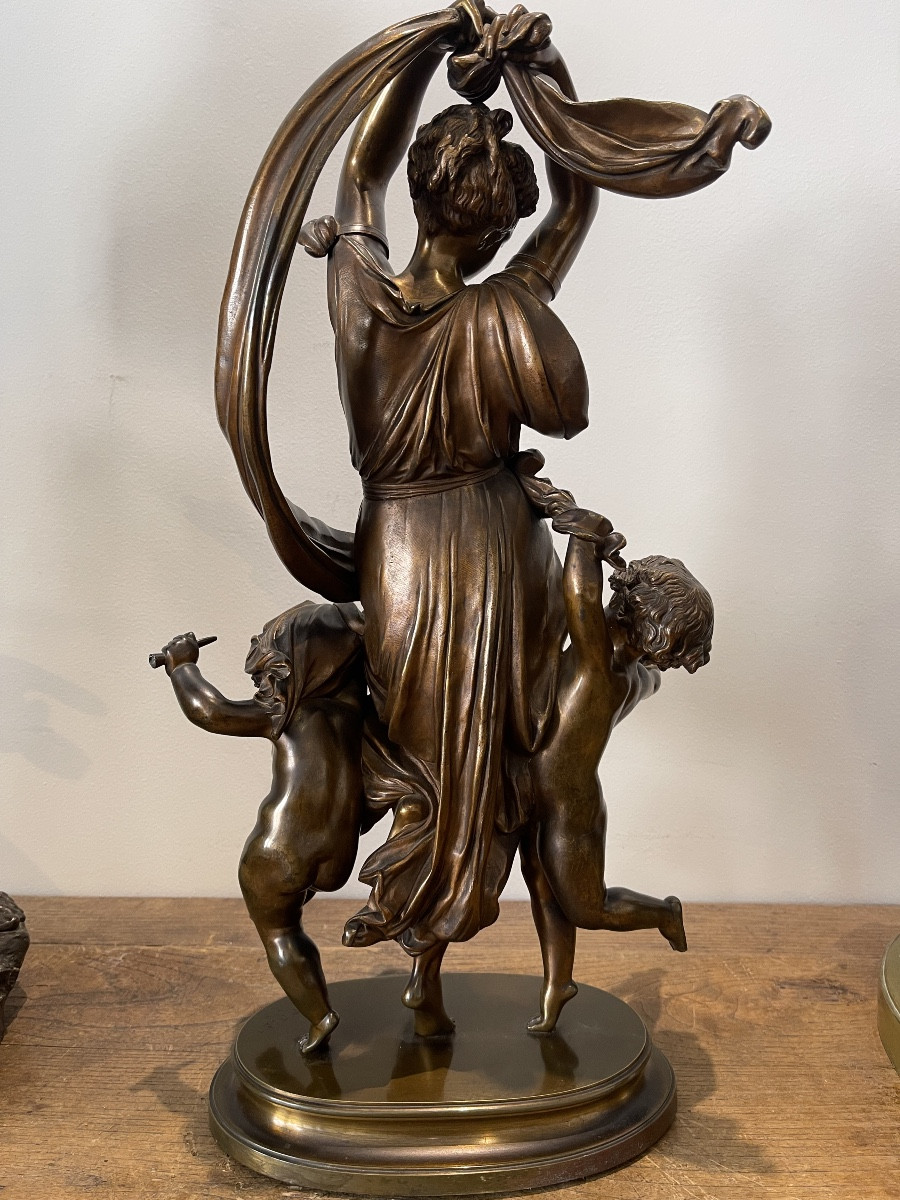 Sculpture en bronze " La Danse " de Carrier Belleuse-photo-3
