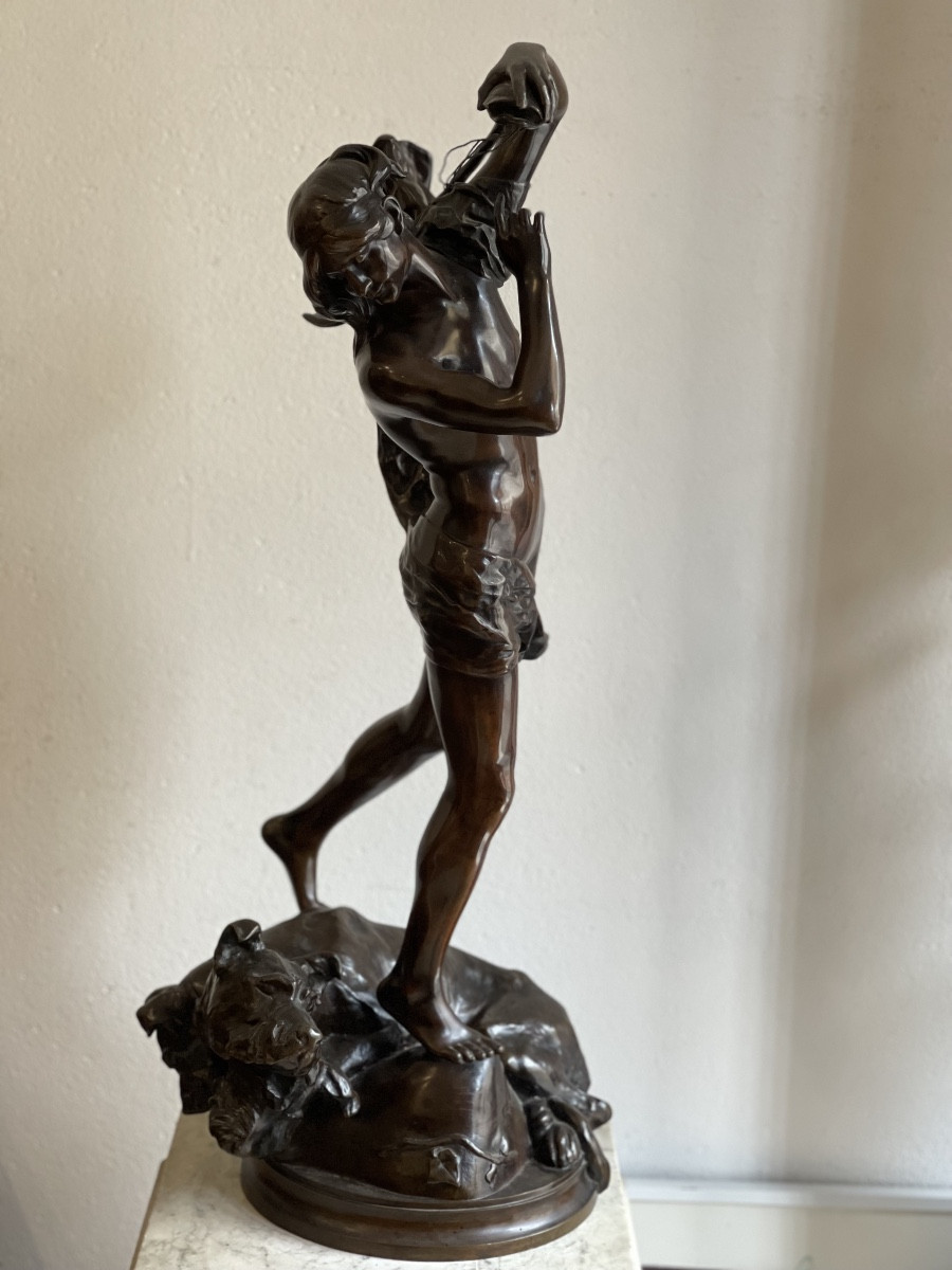 Sculpture "orphée" By Henri Peinte